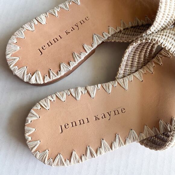 Jenni Kayne Raffia Crossover Sandal in Natural Size 37 - Picture 7 of 10